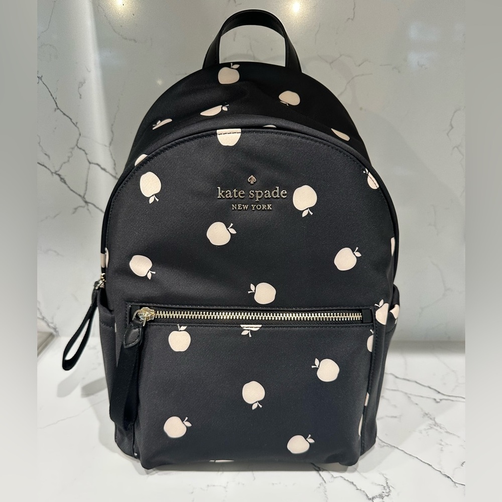 🖤Kate Spade🖤 Chelsea the little better orch black backpack k8113 NWT - Picture 3 of 10